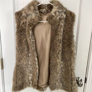 Faux fur vest